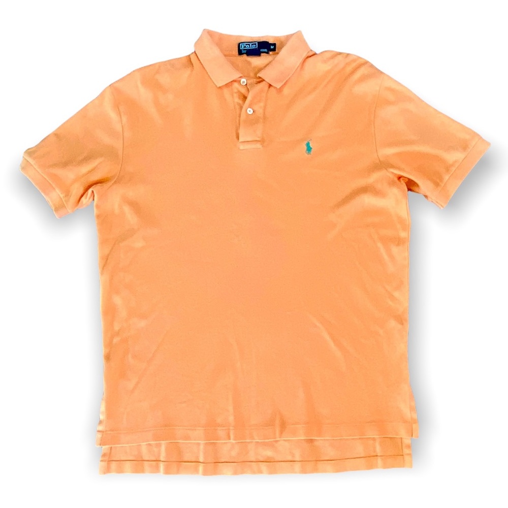 Ralph Lauren Solid Orange Men's Polo Shirt Size M